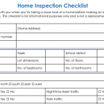 home inspection checklist